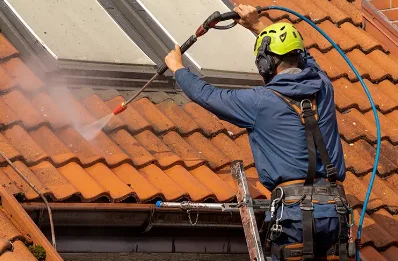 Démoussage et hydrofuge de toiture à Thonac